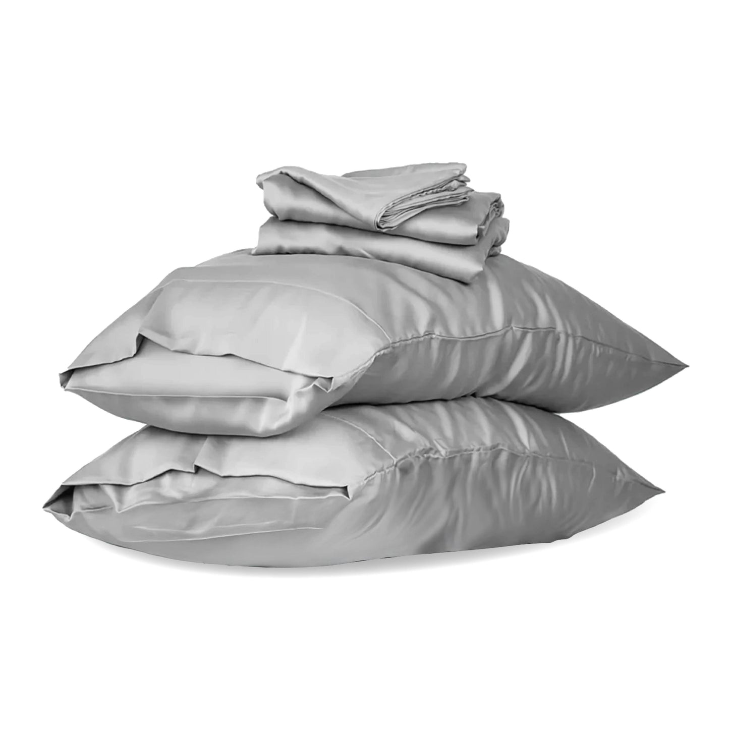 DuuDuu Mattress Tencel Bedsheet and Pillow Cover Grey