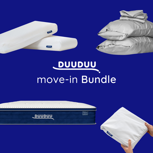 DuuDuu Move-In Bundle with Mattress Pillows and Bedsheet