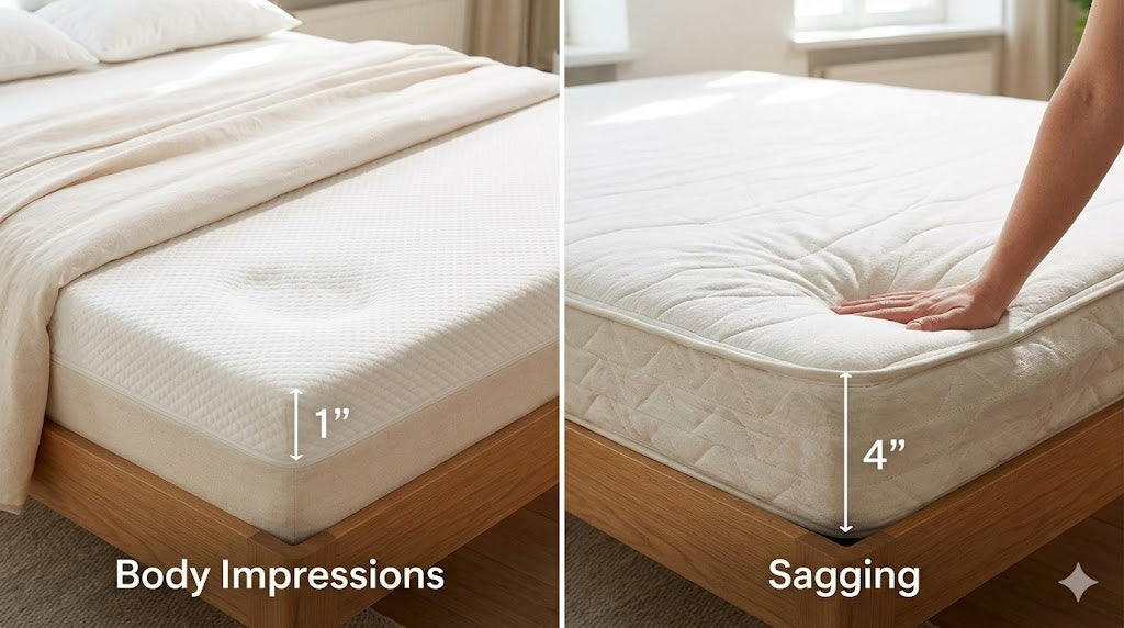 Body Impressions vs Sagging: What's Normal and What's a Defect?