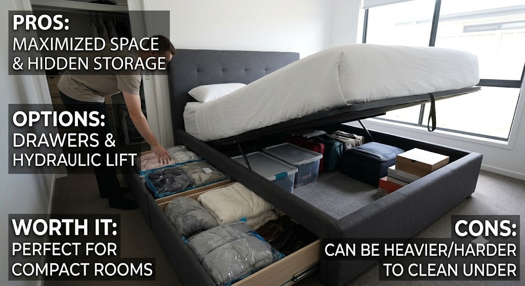 Storage Beds: Are They Worth It? Pros, Cons & Best Options